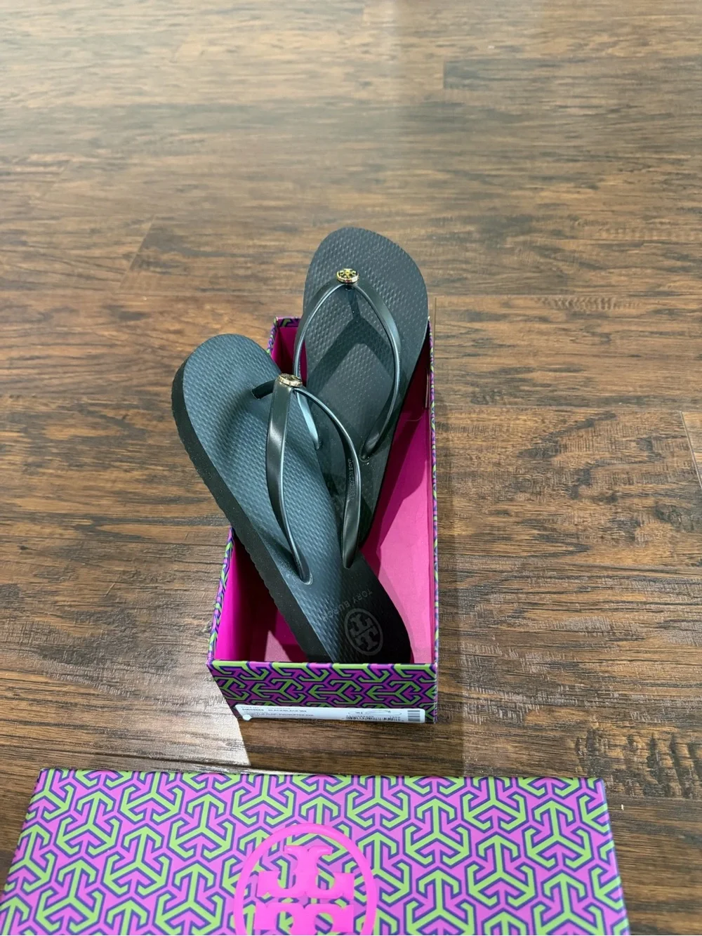 Tory Burch Women's Black Flip Flops Size 5